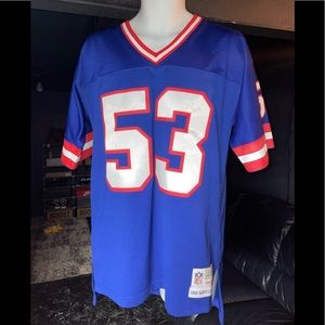 Men's New York Giants Harry Carson Mitchell & Ness Royal Legacy Replica Jersey
